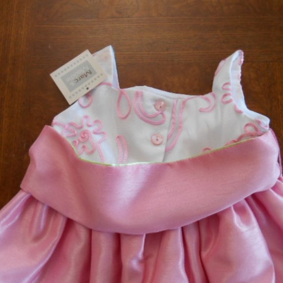 Marc & Maddie Girls Pink Formal Dress, Birthday Dress, Flower Girl Dress - Picture 4 of 11